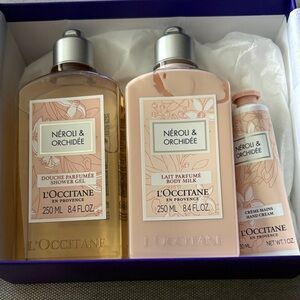 L'OCCITANE Néroli & Orchidée Body Wash Set - Cream and Gold